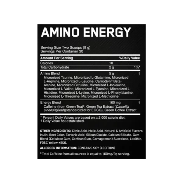 Amino Energy 30 Servings By Optimum Nutrition hov