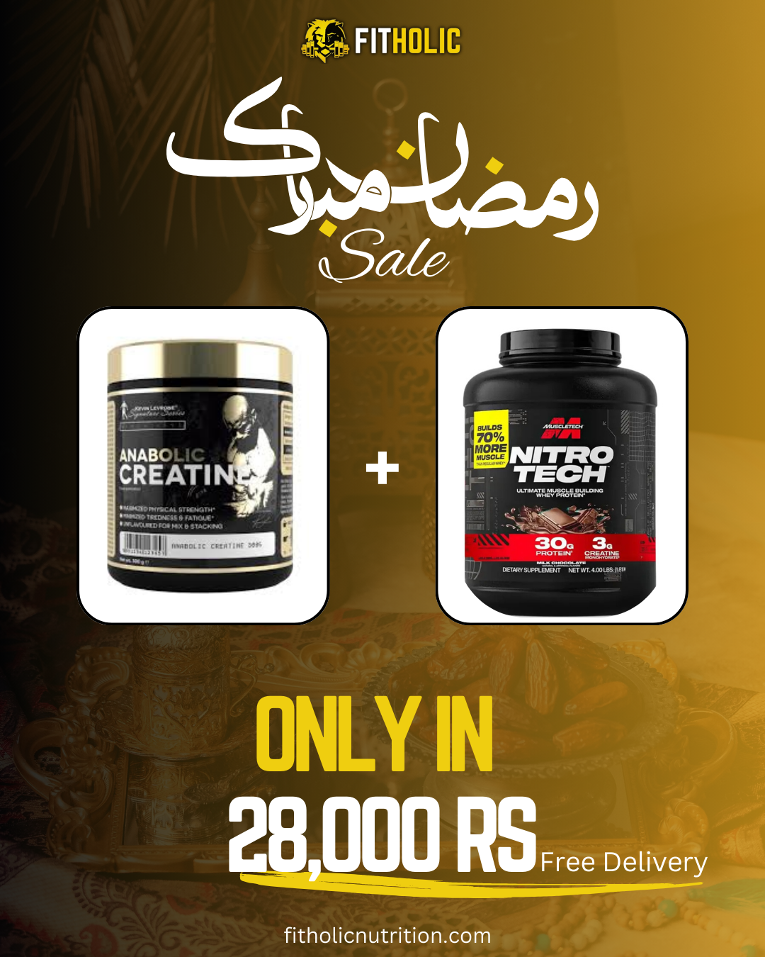 Ramadan OFFER (Anabolic Creatine + Muscletech Nitrotech whey)